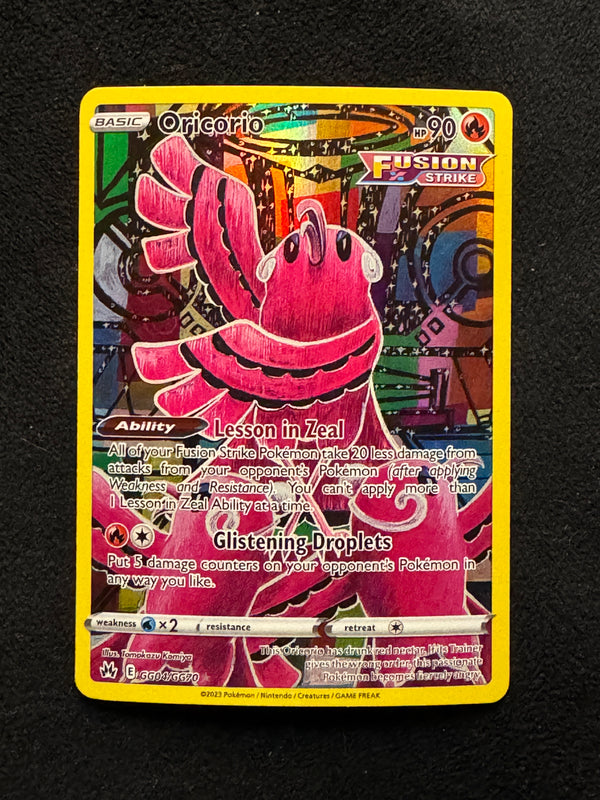 GG04 Oricorio Crown Zenith Rare Holo Near Mint
