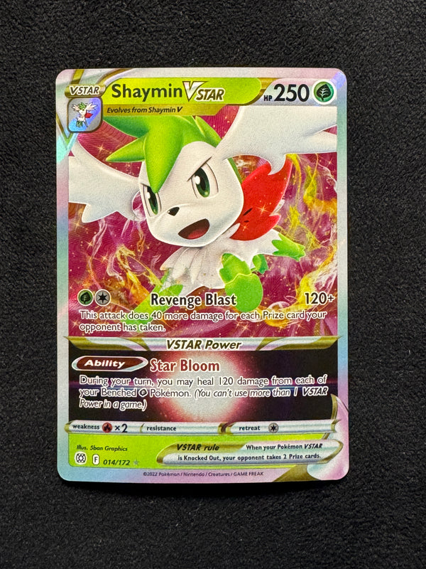 014 Shaymin VSTAR Brilliant Stars Holo Rare VSTAR NM