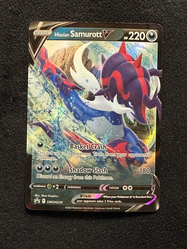 SWSH239 Hisuian Samurott V SWSH Black Star Promos Promo Near Mint