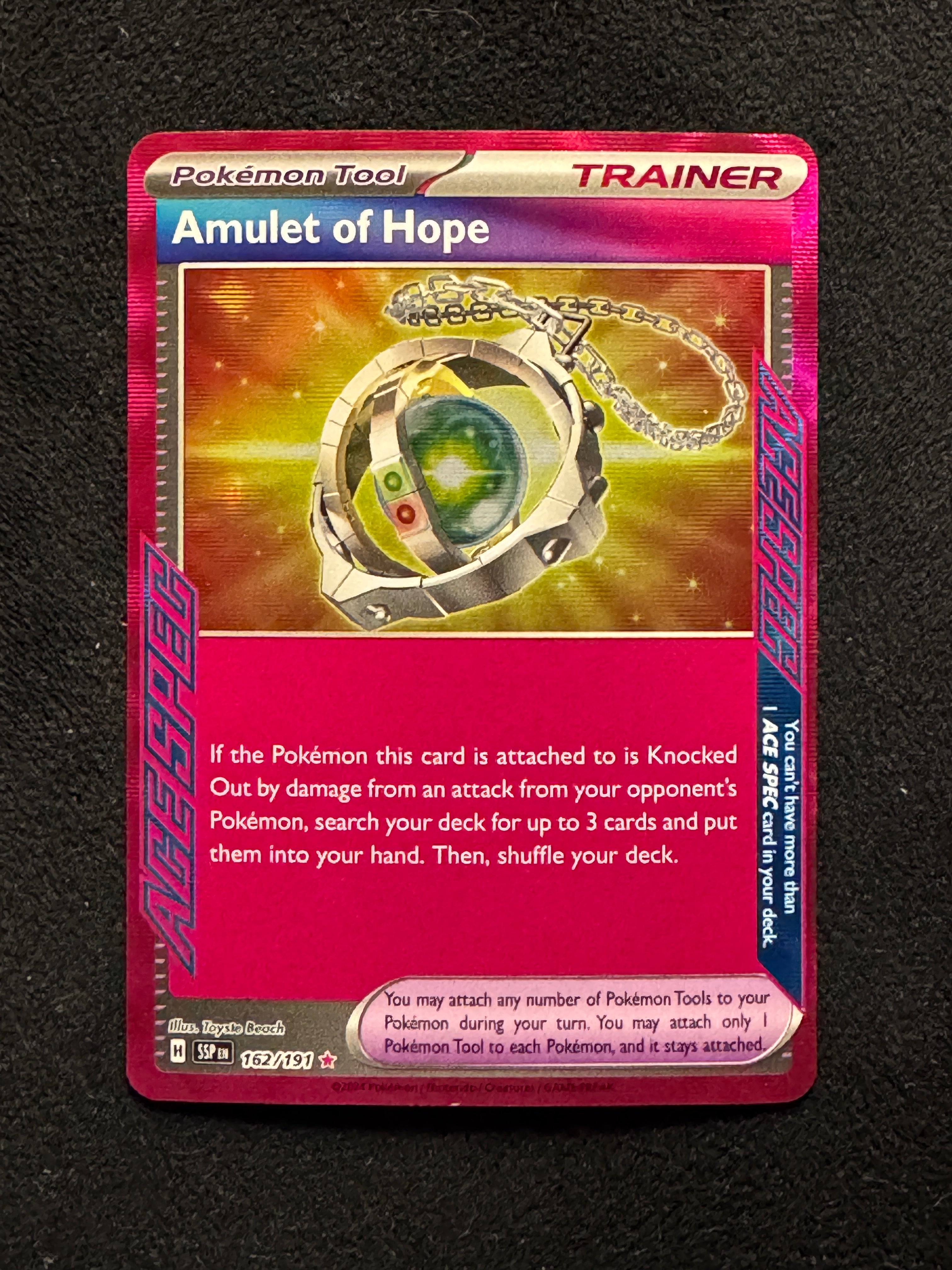 amulet of hope pokemon card 162 Amulet of Hope Surging Sparks Ace Spec Near Mint – k0s Card Shop