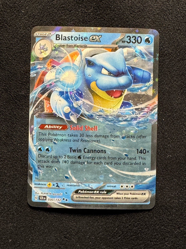030 Blastoise ex Stellar Crown Double Rare Near Mint