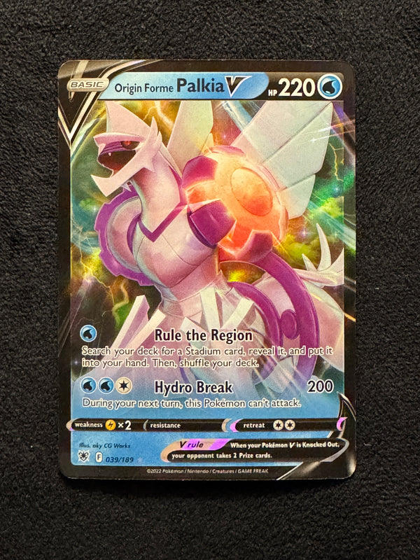 039 Origin Forme Palkia V Astral Radiance Holo Rare V Near Mint