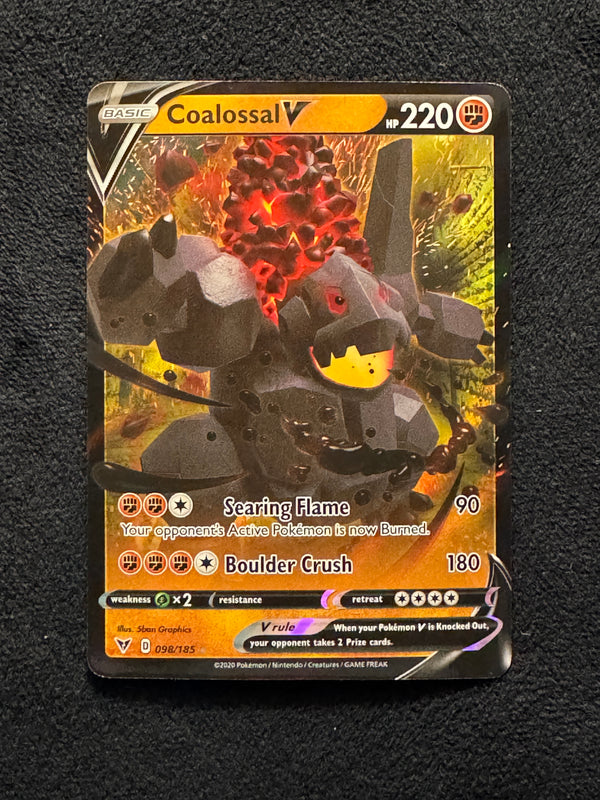 098 Coalossal V Vivid Voltage Holo Rare V Near Mint