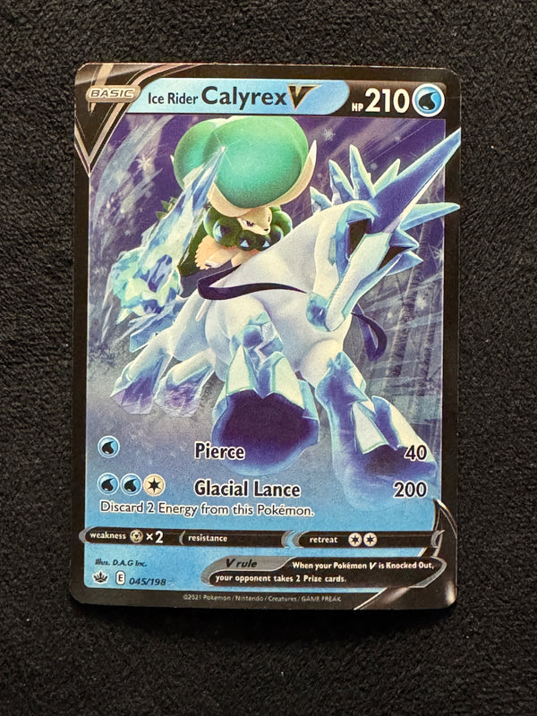 045 Ice Rider Calyrex V Chilling Reign Holo Rare V Near Mint