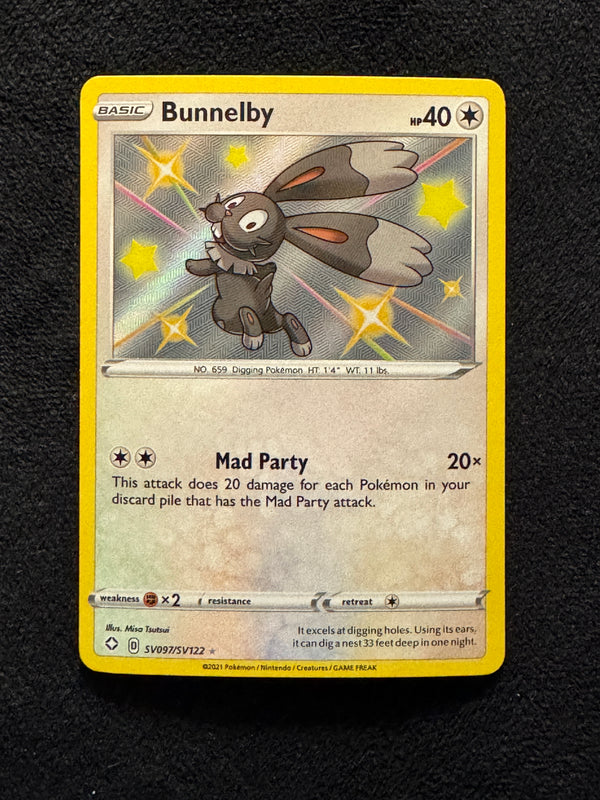 SV097 Bunnelby Shining Fates Rare Shiny Near Mint