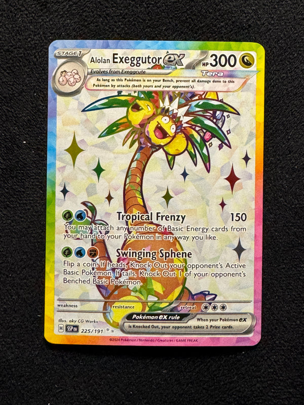 225 Alolan Exeggutor ex Surging Sparks Ultra Rare Near Mint