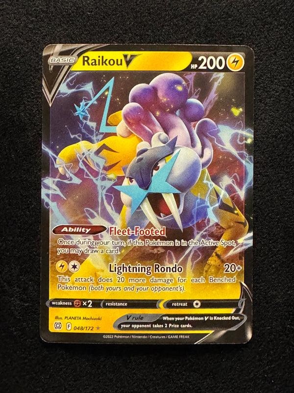 048 Raikou V Brilliant Stars Holo Rare V Near Mint