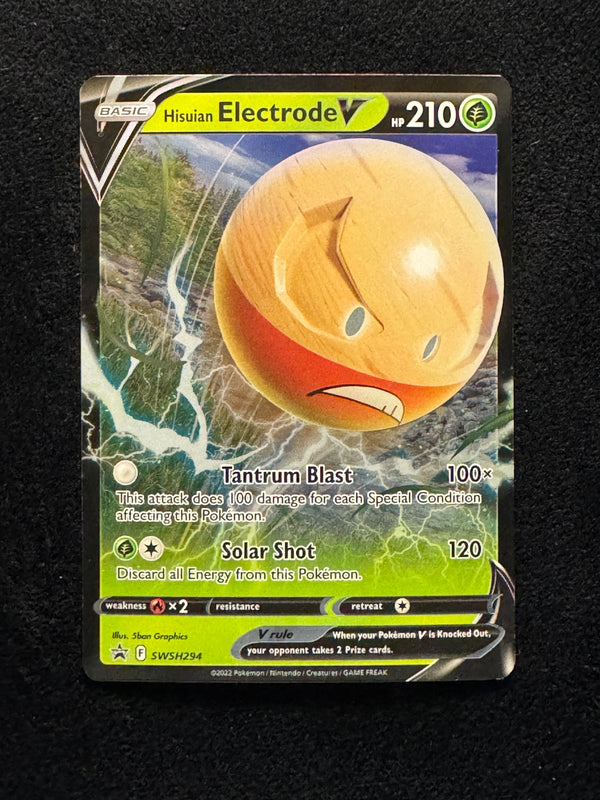 SWSH294 Hisuian Electrode V SWSH Black Star Promos Promo Near Mint