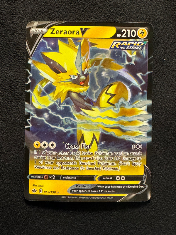053 Zeraora V Chilling Reign Holo Rare V Near Mint