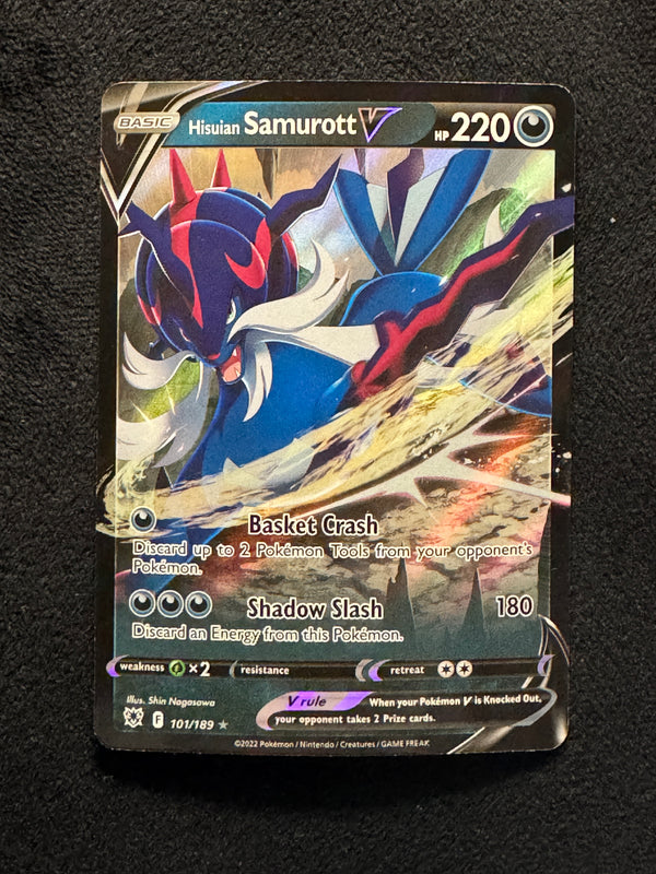 101 Hisuian Samurott V Astral Radiance Holo Rare V Near Mint