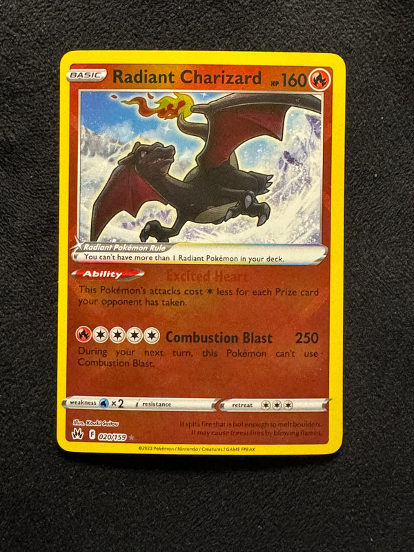 020 Radiant Charizard Crown Zenith Radiant Rare NM
