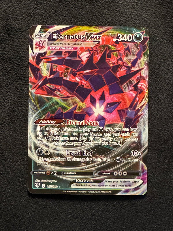 117 Eternatus VMAX Darkness Ablaze Holo Rare VMAX Near Mint