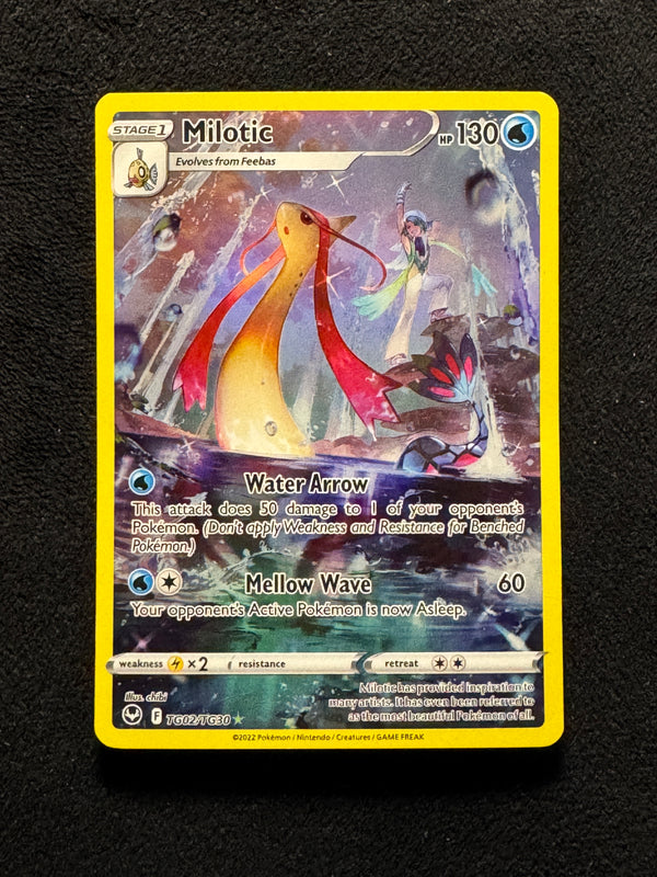 TG02 Milotic Silver Tempest Rare Holo Near Mint