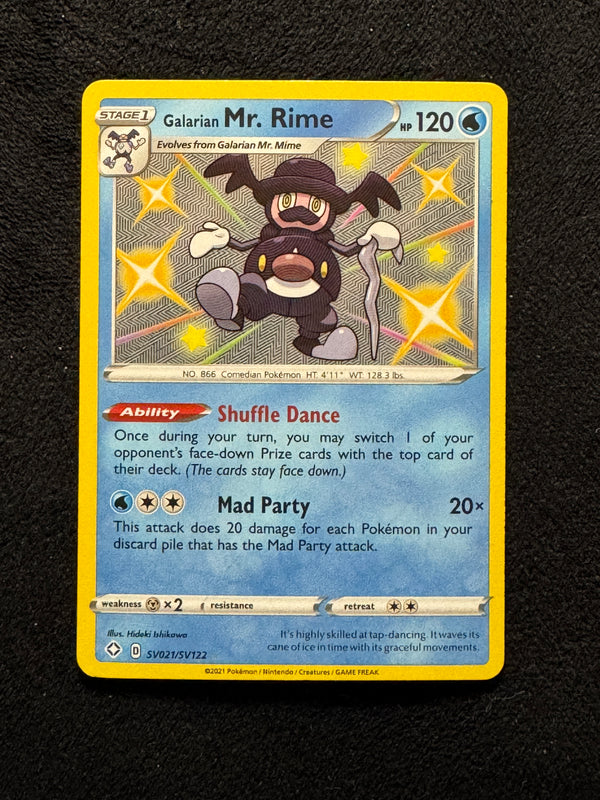 SV021 Galarian Mr. Rime Shining Fates Rare Shiny Near Mint