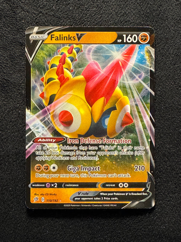 110 Falinks V Rebel Clash Holo Rare V Near Mint