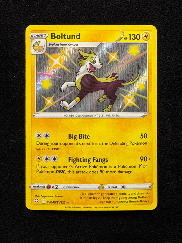 SV040 Boltund Shining Fates Rare Shiny Near Mint