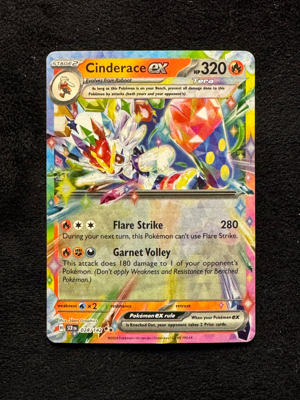028 Cinderace ex Stellar Crown Double Rare Near Mint