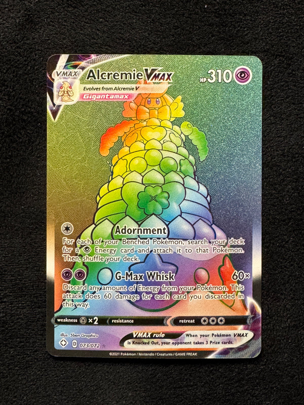 073 Alcremie VMAX Shining Fates Rare Rainbow Near Mint