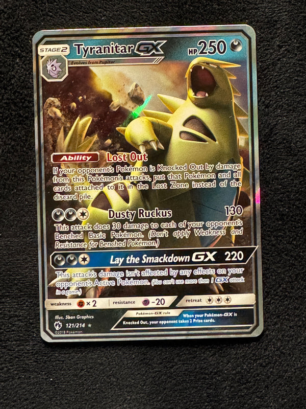 121 Tyranitar-GX Lost Thunder Rare Holo GX Near Mint