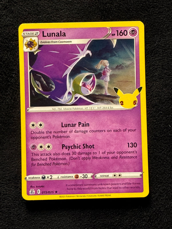 015 Lunala Celebrations Rare Holo Near Mint