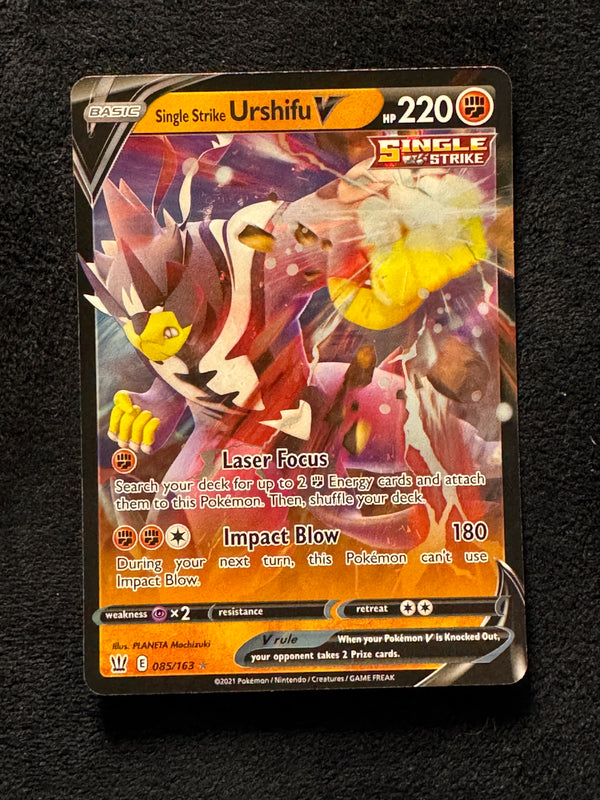 085 Single Strike Urshifu V Battle Styles Holo Rare V Near Mint