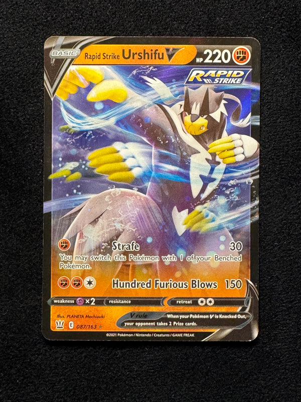 087 Rapid Strike Urshifu V Battle Styles Holo Rare V Near Mint
