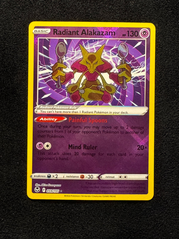 059 Radiant Alakazam Silver Tempest Radiant Rare NM