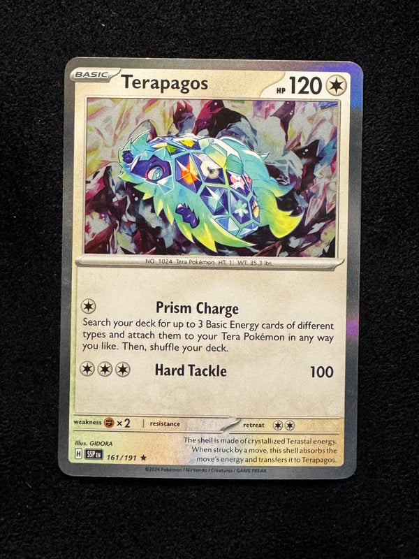 161 Terapagos Surging Sparks Rare Near Mint