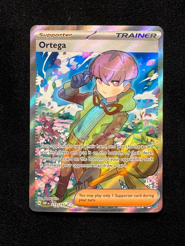 219 Ortega Obsidian Flames Ultra Rare Near Mint