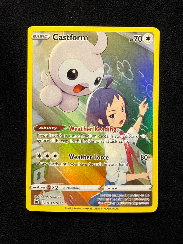 TG11 Castform Lost Origin Rare Holo Near Mint
