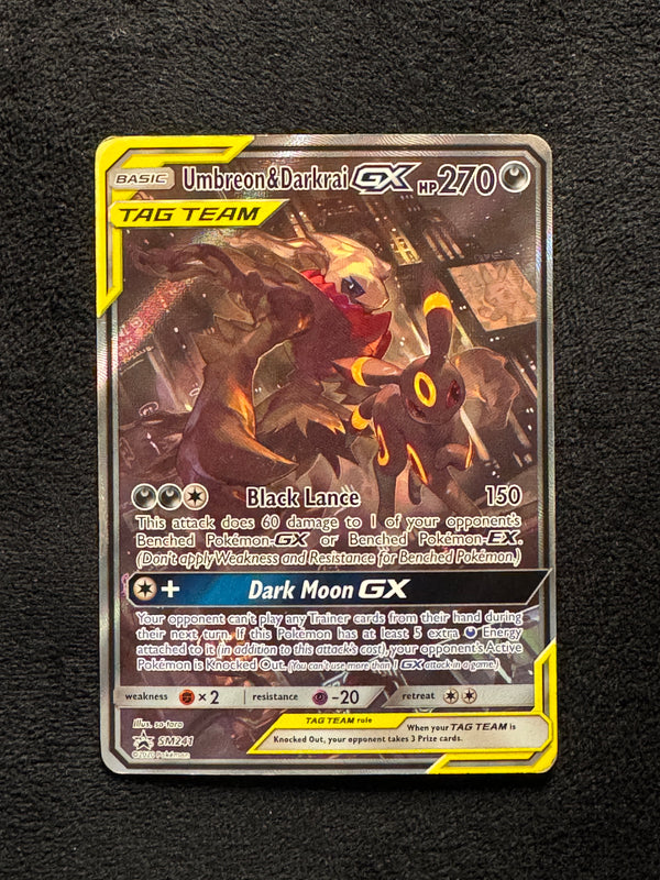 SM241 Umbreon & Darkrai-GX SM Black Star Promos Promo HP