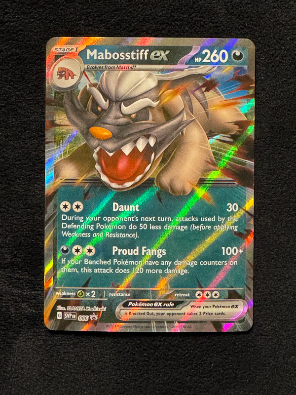086 Mabosstiff ex SV Black Star Promos Promo Near Mint