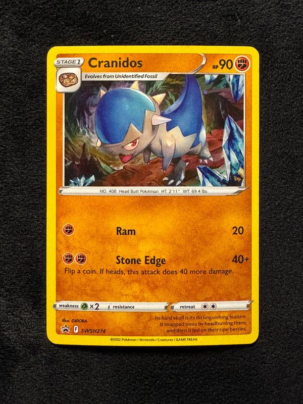 SWSH274 Cranidos SWSH Black Star Promos Promo Near Mint