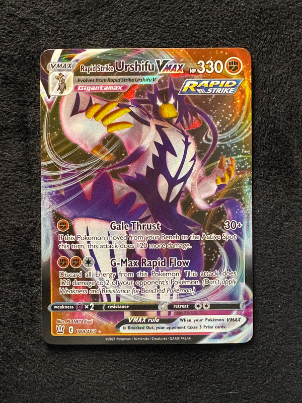 088 Rapid Strike Urshifu VMAX Battle Styles Holo Rare VMAX NM