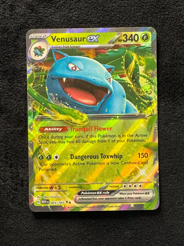 003 Venusaur ex Scarlet & Violet 151 Double Rare Near Mint