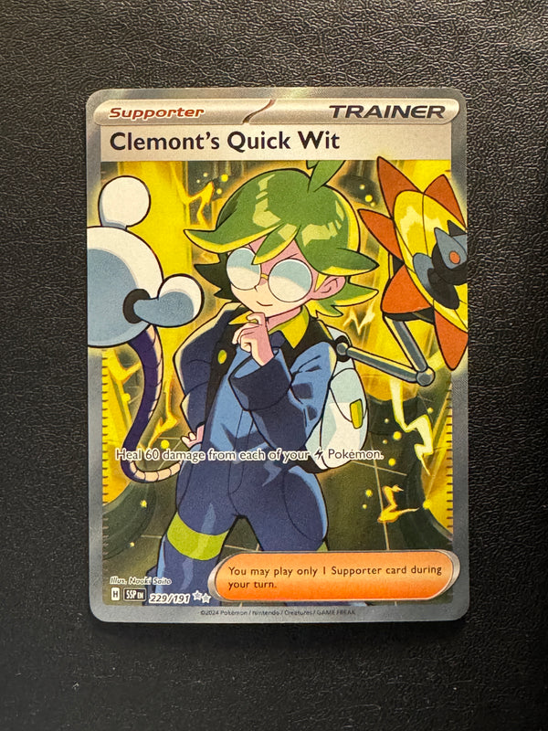 229 Clemont's Quick Wit Surging Sparks Ultra Rare Near Mint