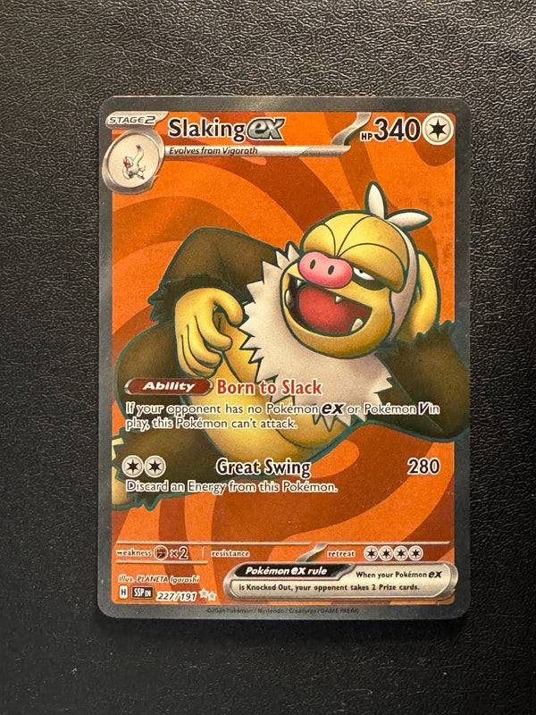 227 Slaking ex Surging Sparks Ultra Rare Near Mint