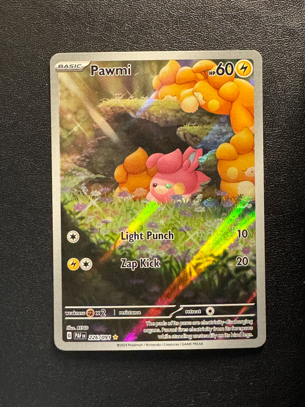 226 Pawmi Paldean Fates Illustration Rare Near Mint