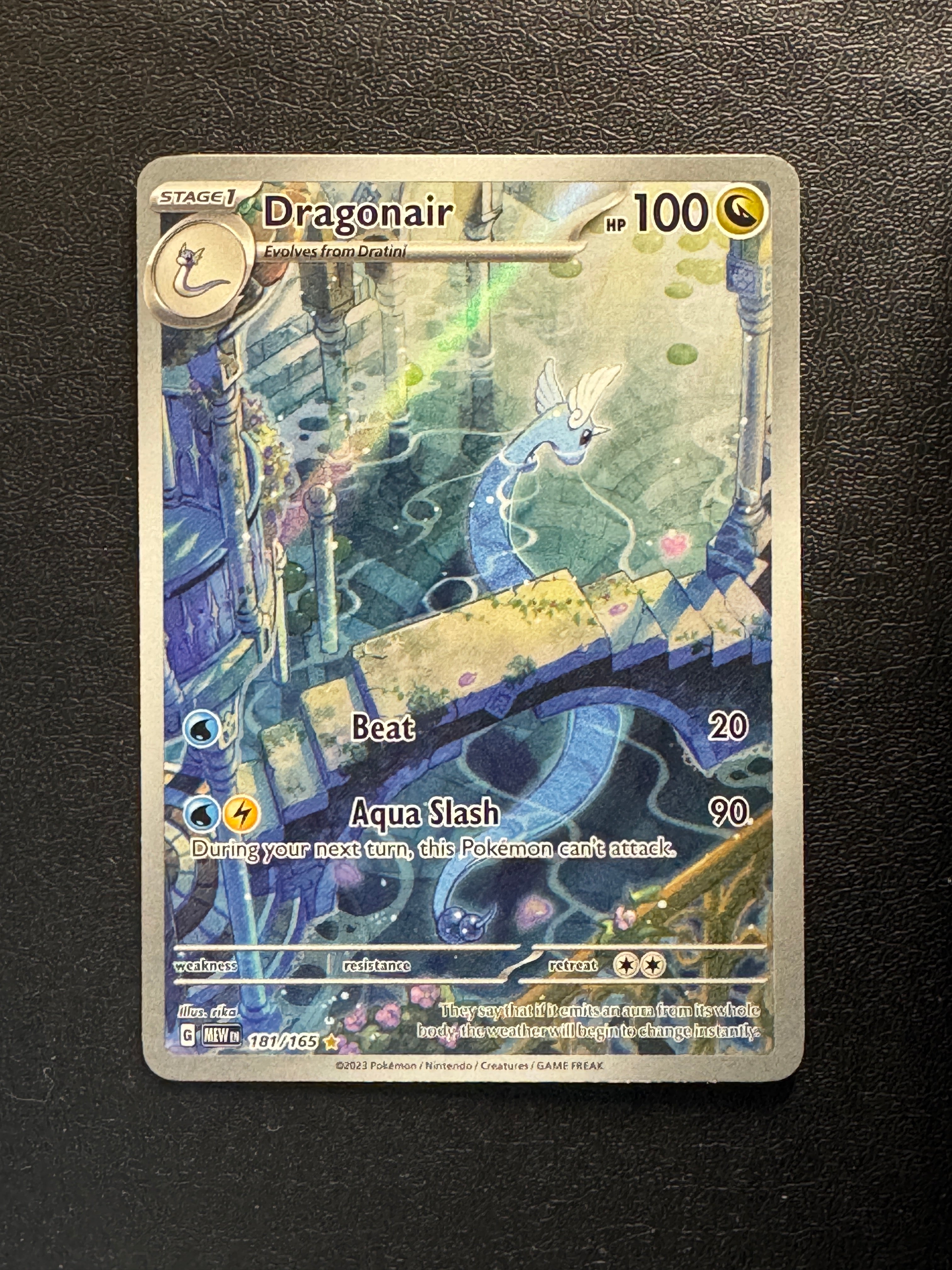 181 Dragonair Scarlet & Violet 151 Illustration Rare Near