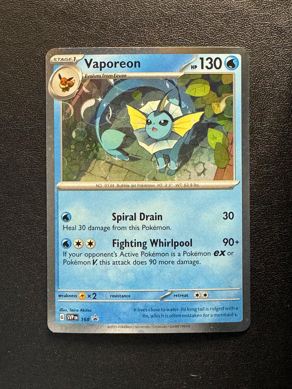 168 Vaporeon SV Black Star Promos Promo Near Mint
