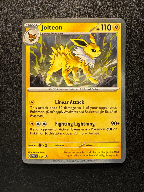 169 Jolteon SV Black Star Promos Promo Near Mint