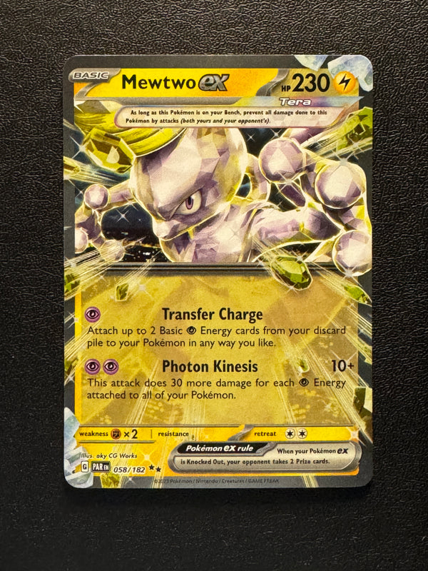 058 Mewtwo ex Paradox Rift Double Rare Near Mint