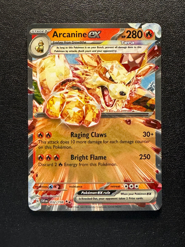 032 Arcanine ex Scarlet & Violet Double Rare Near Mint