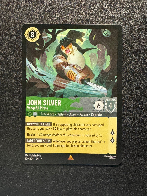109 John Silver - Vengeful Pirate Archazia's Island Rare Near Mint