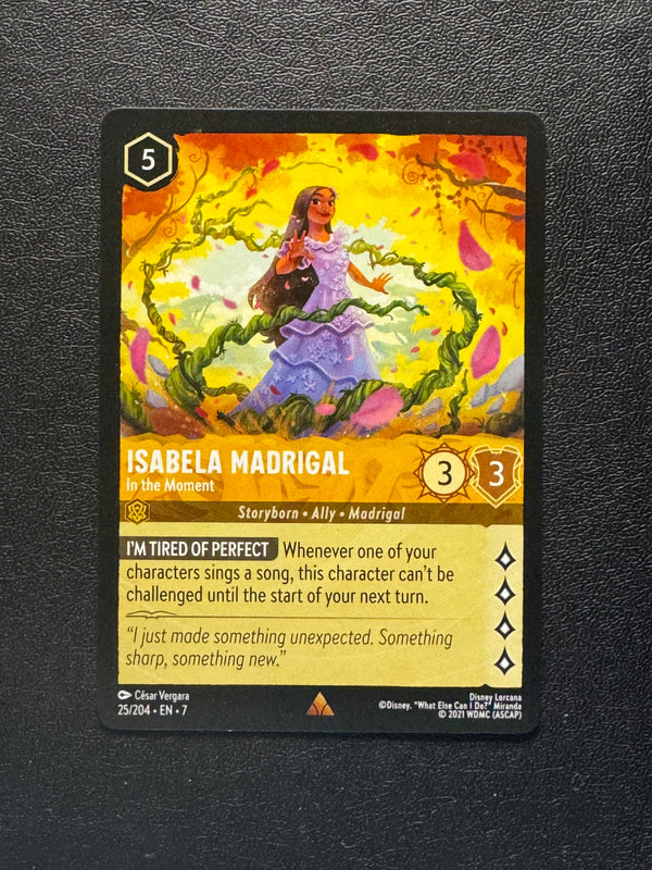 025 Isabela Madrigal - In the Moment Archazia's Island Rare Near Mint