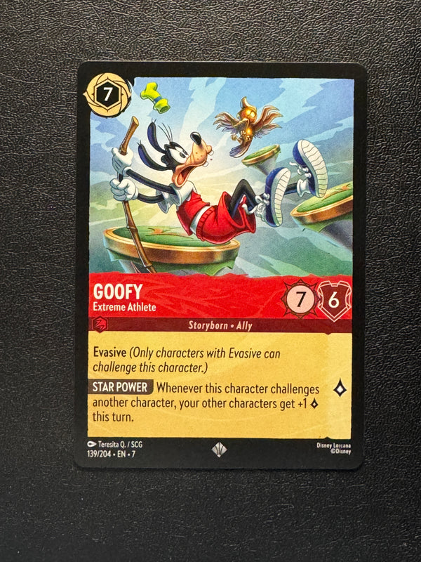 139 Goofy - Extreme Athlete Archazia's Island Super Rare Near Mint