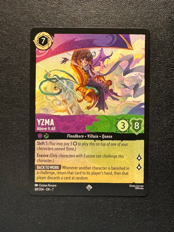 068 Yzma - Above It All Archazia's Island Super Rare Near Mint