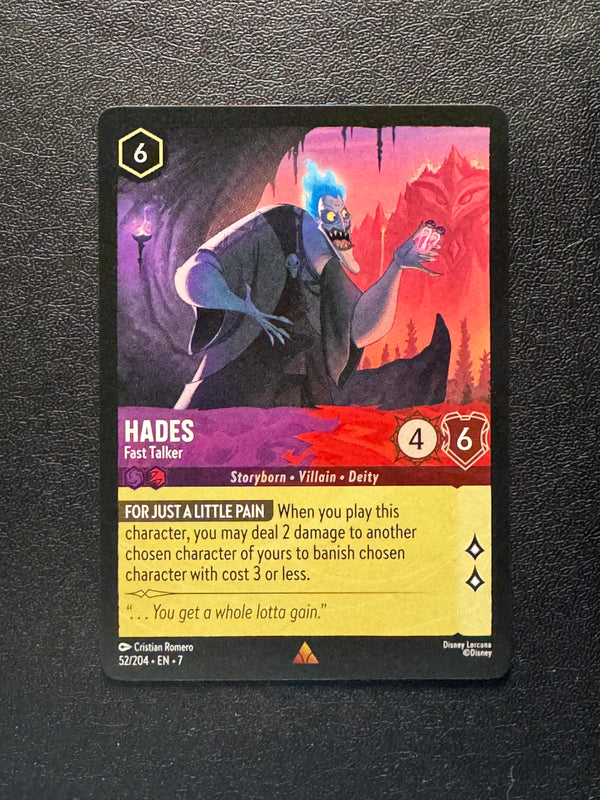 052 Hades - Fast Talker Archazia's Island Rare Near Mint