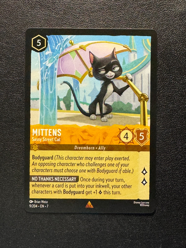 009 Mittens - Sassy Street Cat Archazia's Island Rare Near Mint