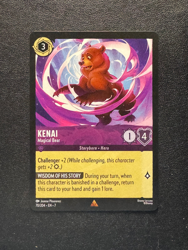 070 Kenai - Magical Bear Archazia's Island Rare Near Mint